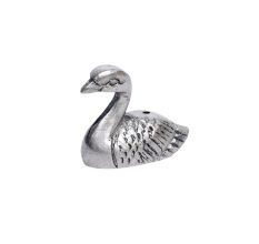 Silver Brass Duck Agarbatti Holder Stand