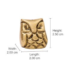 Antique Golden Brass Wise Owl Incense Stick Holder