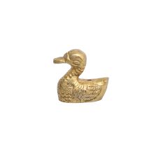 Golden Brass Minature Duck Incense Stick Holder