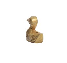 Golden Brass Minature Duck Incense Stick Holder