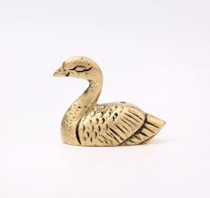 Antique Golden Brass Mini Duck Agarbatti Holder Stand