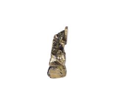 Golden Antique Brass Ganesha Mini Statue