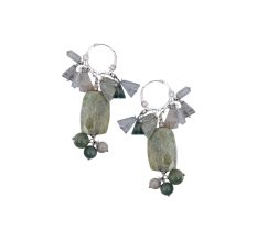 Beaded Dangle Drop Earring Made In 92.25 Sterling Silver