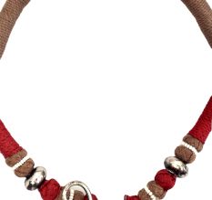 Rust Jute Thread  Tribal Necklace