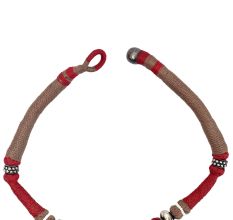 Rust Jute Thread  Tribal Necklace