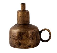 Handmade Primitive Brass Oil Lamp