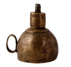 Brass Kerosene Oil Lamp in Antique Finish