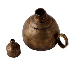 Elegant Brown Finish Kerosene Oil Lamp