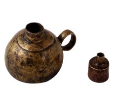 Handmade Brown Coated Kerosene Lamp