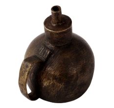 Handcrafted Dark Brown Coated Oil Lamp