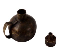 Handcrafted Dark Brown Coated Oil Lamp
