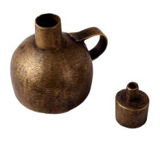 Antique Brown Brass Kerosene Oil Lamp