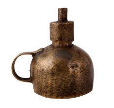 Antique Brown Brass Kerosene Oil Lamp
