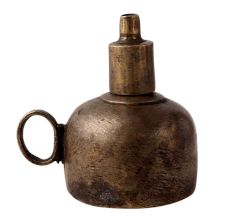 Vintage Kerosene Lamp in Brown Coating