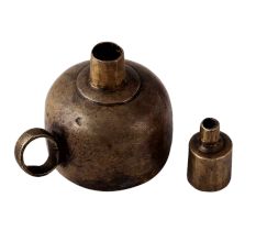 Vintage Kerosene Lamp in Brown Coating