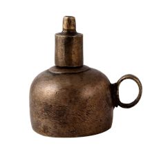 Vintage Kerosene Lamp in Brown Coating