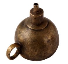 Brown Coated Kerosene Lamp in Antique Finish
