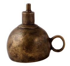 Brown Coated Kerosene Lamp in Antique Finish