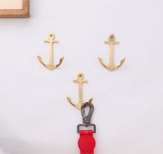 3 Pieces Vintage Anchor Decorative Wall Hooks