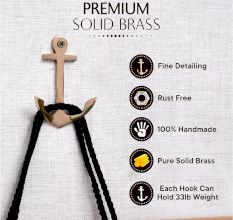 3 Pieces Vintage Anchor Decorative Wall Hooks