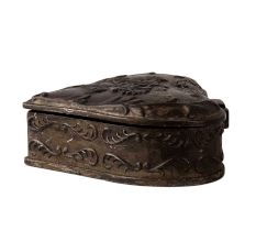 Brass Trinket Box in Heart Shape