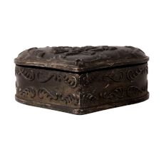 Brass Trinket Box in Heart Shape