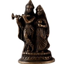 Brass Small Radha Krishna Statue