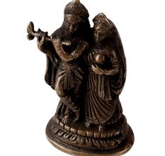 Brass Small Radha Krishna Statue