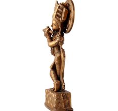 Brass Lord Krishna Statue in Golden Antique Finish