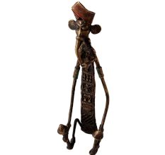 Incredible Brass Ganesha Statue in Tribal Art