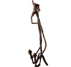 Incredible Brass Ganesha Statue in Tribal Art