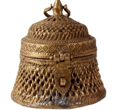 Vintage Brass Jewelry Box for Decoration