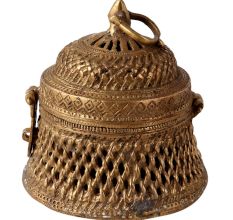 Vintage Brass Jewelry Box for Decoration