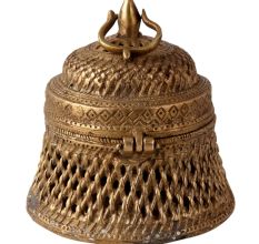 Vintage Brass Jewelry Box for Decoration