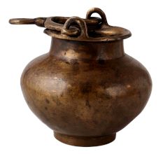 Indian Brass Water Pot in Antique Finish
