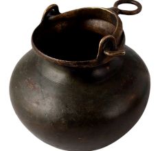 Handcrafted Brass Water Pot in Elegant Black Finish