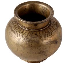 Indian Traditional Brass Lota or Water Pot for Decor
