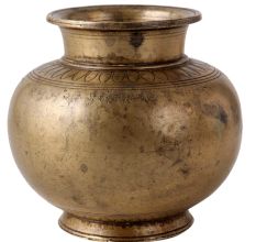 Indian Traditional Brass Lota or Water Pot for Decor