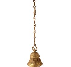 Brass Hanging Bell With Chain