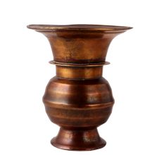 Hammered Brass Plant Pot or Phooldan