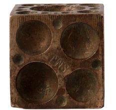 Brass Dice Shaped Jewellery Making Moulds