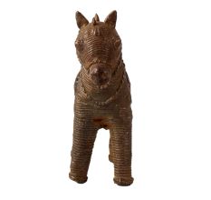 Small Tribal Art Horse Statue for Decor