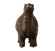 Small Brass Camel Statue in Tribal Art