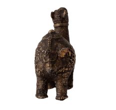 Small Brass Camel Statue in Tribal Art