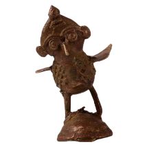 Handcrafted Brass Garuda Statue in Tribal Art