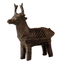 Handmade Small Deer Statue in Tribal Art