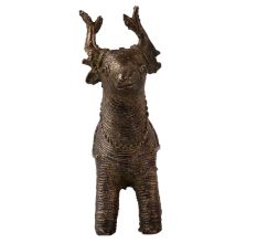 Handmade Small Deer Statue in Tribal Art