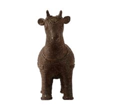Handcrafted Brass Animal Statue in Tribal Art