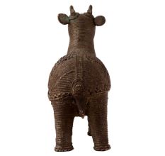 Handcrafted Brass Animal Statue in Tribal Art