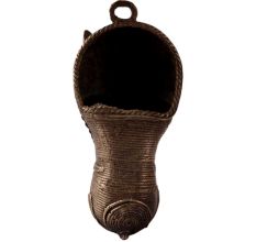 Brass Hanging Horse Head Statue in Tribal Art